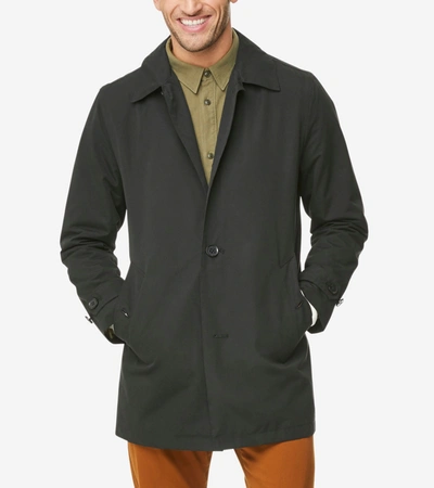 COLE HAAN COLE HAAN MEN'S STAND COLLAR RAIN JACKET - BLACK SIZE SMALL,191635243747