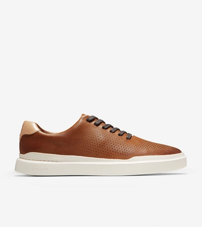 COLE HAAN COLE HAAN MEN'S GRANDPRØ RALLY LASER CUT SNEAKER - BROWN SIZE 8,C31218
