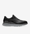 Cole Haan Men's Øriginal Grand Ultra Wingtip Oxford Shoes - Black Size 8 In Black Leather-quiet Shade