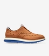 Cole Haan Men's Øriginal Grand Ultra Wingtip Oxford Shoes - Brown Size 8 Waterproof In British Tan Nubuck