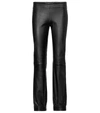 STOULS MASSOUD LEATHER trousers,P00523432