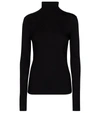 VINCE ESSENTIAL TURTLENECK COTTON TOP,P00524569