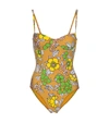 TORY BURCH FLORAL SWIMSUIT,P00524677