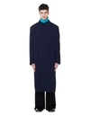 BALENCIAGA NAVY BLUE OVERSIZED COAT,583833/TFO03/8065