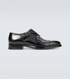 TOM FORD WESSEX LEATHER MONK STRAP SHOES,P00506767