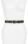 Rag & Bone Boyfriend Belt Leather, Black In Black