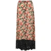 PACO RABANNE FLORAL-PRINT STRETCH-JERSEY SKIRT,3267869