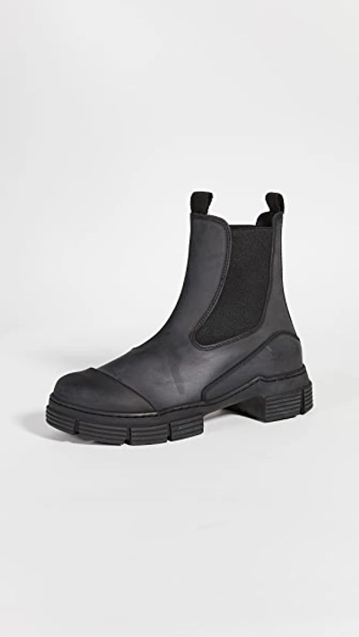 Ganni Recycled Rubber Boots Black