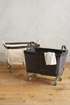 Steele Canvas Basket Corp. Medium Mobile Canvas Bin In Grey
