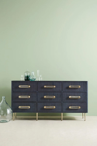 Tracey Boyd Odetta Nine-drawer Dresser In Blue