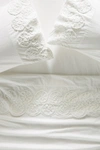 ANTHROPOLOGIE EMBELLISHED FLORIANA PERCALE SHEET SET BY ANTHROPOLOGIE IN WHITE SIZE KING SET,45405678AD