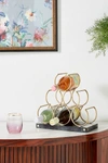 ANTHROPOLOGIE MOTHER-OF-PEARL INLAY WINE RACK,45253801AA