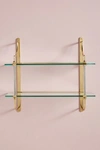 Anthropologie Sylvie Two-tier Shelf In Brown