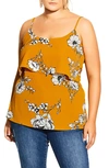 CITY CHIC SERENE FLORAL PRINT CAMISOLE,00201266