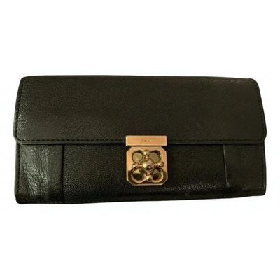 Pre-owned Chloé Black Leather Wallet