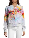 dressing gownRT GRAHAM MEREDITH PRINTED SILK BOMBER JACKET,0400013296050