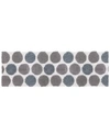 Avanti Dotted Circle Cotton/lurex Bath Rug, 24" X 60" In Multi