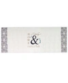 AVANTI MODERN FARMHOUSE EMBROIDERED COTTON BATH RUG, 24" X 60"