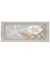 AVANTI SEAGLASS SEASHELL AND NETTING BATH RUG, 24" X 60"