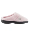 Isotoner Signature Women's Micro Terry Sport Hoodback Slippers In Peony