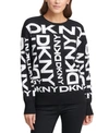 DKNY EXPLODED LOGO PULLOVER SWEATER