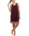 Savi Mom Paris Maternity/nursing Nightie In Bright Purple
