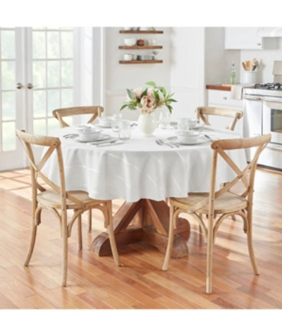 ELRENE ELEGANCE PLAID ROUND TABLECLOTH, 70"