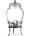 Jay Imports 338-oz. Beverage Dispenser With Metal Rack In Clear