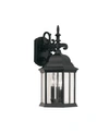 Designer's Fountain Designers Fountain Devonshire Wall Lantern In Black