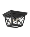 Designer's Fountain Designers Fountain Belmont 1 Light Outdoor Flushmount In Black