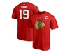 MAJESTIC CHICAGO BLACKHAWKS JONATHAN TOEWS MEN'S AUTHENTIC STACK NAME & NUMBER T-SHIRT
