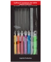 Laguiole Evolution Tradition Assorted Color Steak Knives, Set Of 6 In Multi