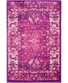 BRIDGEPORT HOME LINPORT LIN1 LILAC 2' X 3' AREA RUG