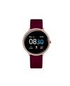 ITOUCH SPORT 3 WOMEN'S SPECIAL EDITION TOUCHSCREEN SMARTWATCH: ROSE GOLD CRYSTAL CASE WITH MERLOT STRAP 45M