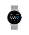 ITOUCH SPORT 3 UNISEX TOUCHSCREEN SMARTWATCH: SILVER CASE WITH SILVER MESH STRAP 45MM