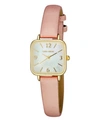 Laura Ashley Women's Pink Polyurethane Strap Watch 24mm In Pink