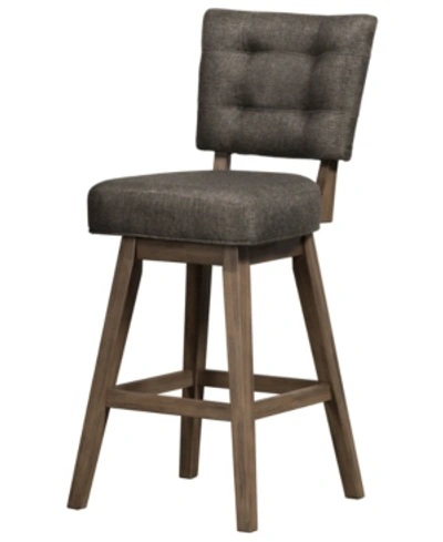 Hillsdale Furniture Lanning Swivel Counter Height Stool In Brown