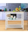 YU SHAN KITCHEN ISLAND WITH SOLID WOOD