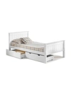 Alaterre Furniture Harmony Twin Bed With Storage Drawers In White