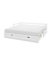 ALATERRE FURNITURE JASPER TWIN TO KING EXTENDING DAY BED WITH STORAGE DRAWERS