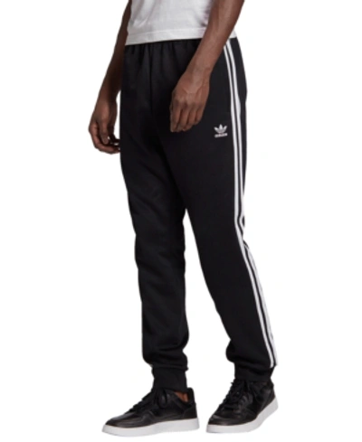 Adidas Originals Black 3-stripes Track Pants