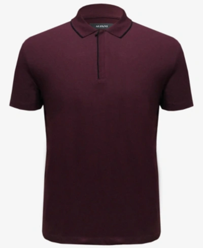 Alfani Men's Tipped Polo, Created For Macy's In Port
