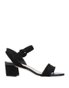 TOD'S TOD'S WOMAN SANDALS BLACK SIZE 11 SOFT LEATHER,11963552UL 7
