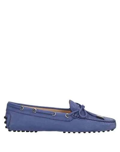 TOD'S TOD'S WOMAN LOAFERS PURPLE SIZE 6.5 SOFT LEATHER,11965770RU 7