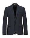 Fendi Logo Embroidered Single-breasted Blazer In Blue