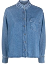 ESSENTIEL ANTWERP BUTTON-UP DENIM SHIRT