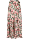 RABANNE FLORAL PRINT SKIRT