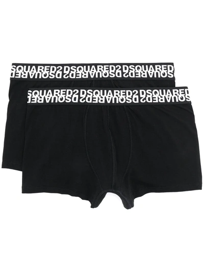 Dsquared2 Logo Boxers In Black