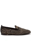 Dolce & Gabbana Slippers In Velvet With Crystals In Black