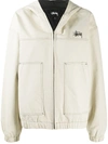 STUSSY LIGHTWEIGHT JACKET WITH CONTRAST STITCHING